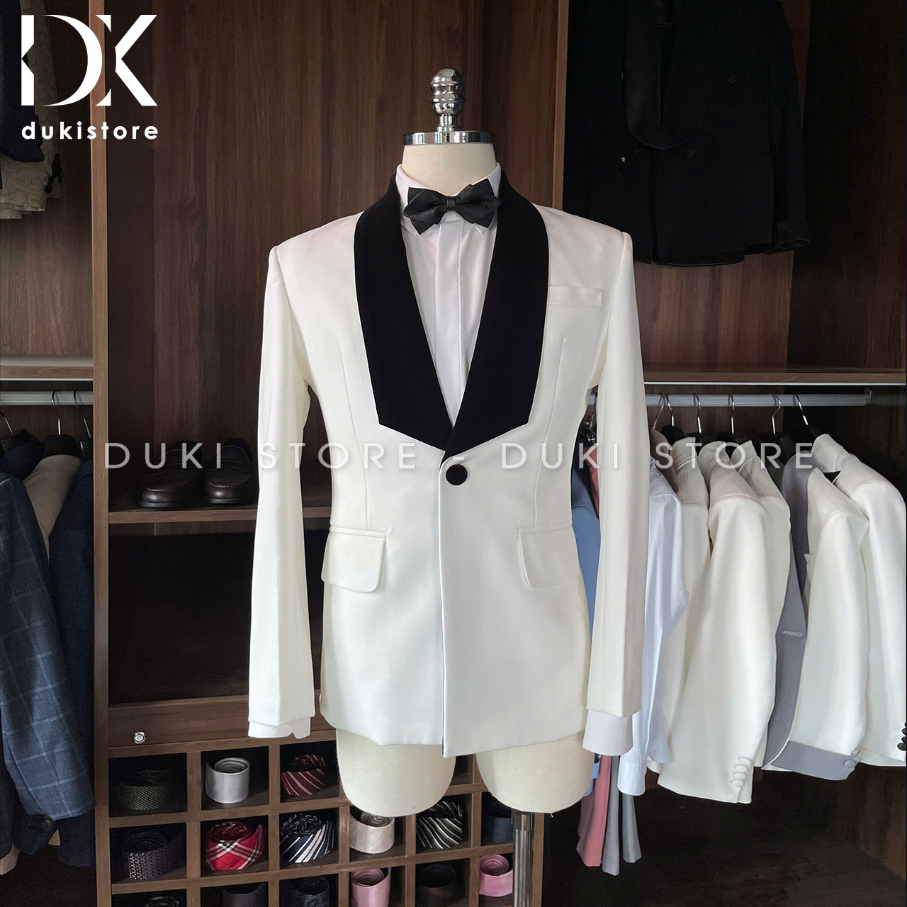 Bộ vest nam tuxedo 1 cúc đẹp DKA0005 bo-vest-nam-tuxedo-1-cuc-dep-DKA0005-2